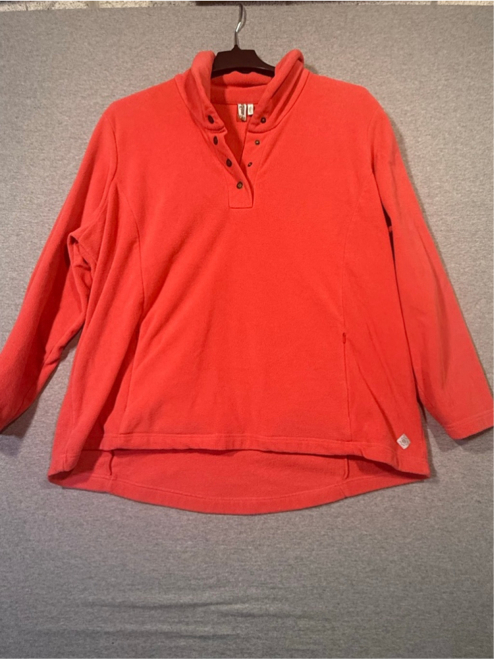 Women's ButterFleece Orange Pullover Sweatshirt 3X